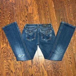 Miss Me Distressed Blue Boot Cut Jeans Women’s Size: 27X32